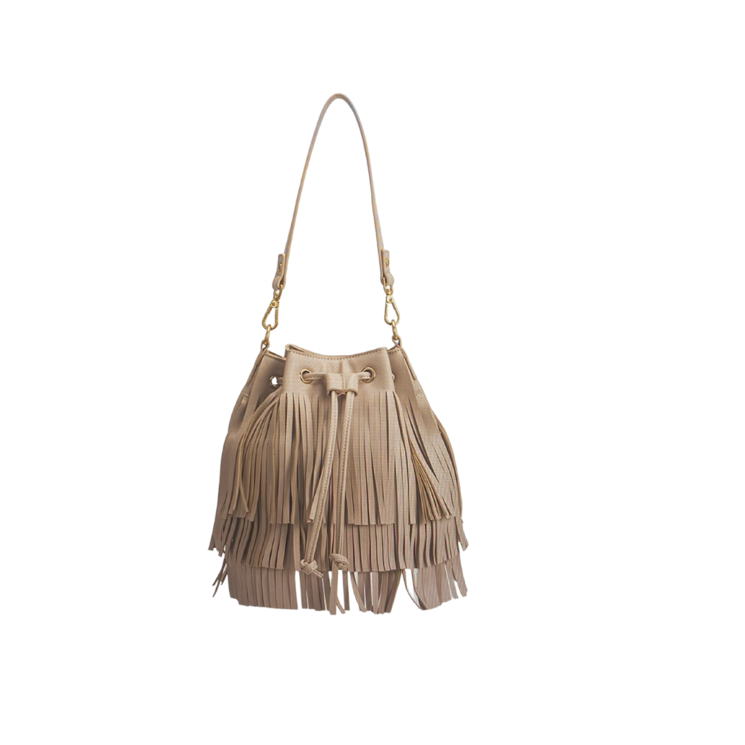 Fringe Bucket Bag