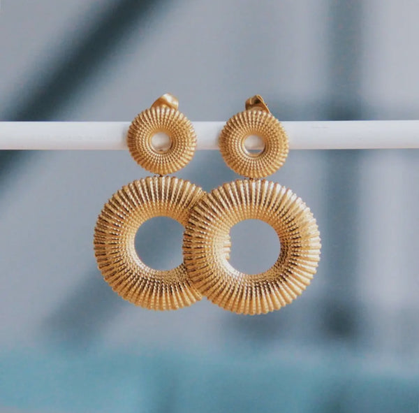 Circle Statement Earrings