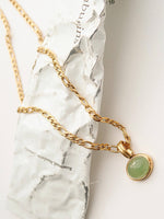 Stone Pendant Chain Necklace