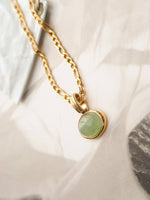 Stone Pendant Chain Necklace