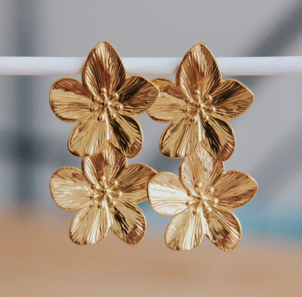 Flower Statement Earrings