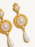 Lena Gilded Pearl Earring