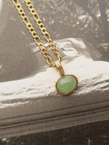 Stone Pendant Chain Necklace