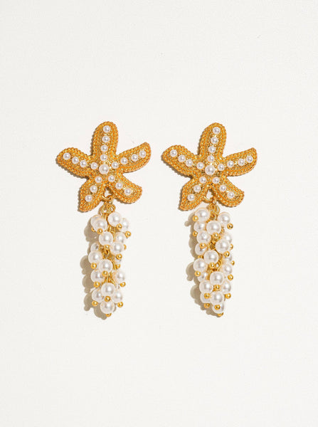 StarFish Pearl Earring