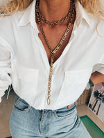 Clara Gold Chunky Chain Choker