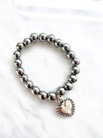 Silver Heart Bracelet