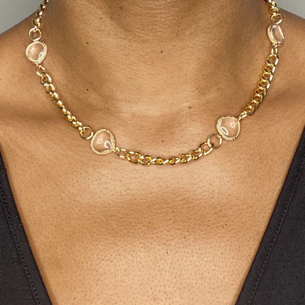 Cuban link sales chain and charm